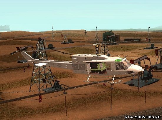 Вертолет белл UH-1N Хьюи Твин USMC [San Andreas]